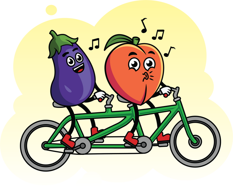Collection-Peach & Eggplant