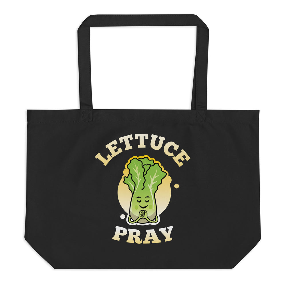 Large Organic Tote Bag Lettuce Pray